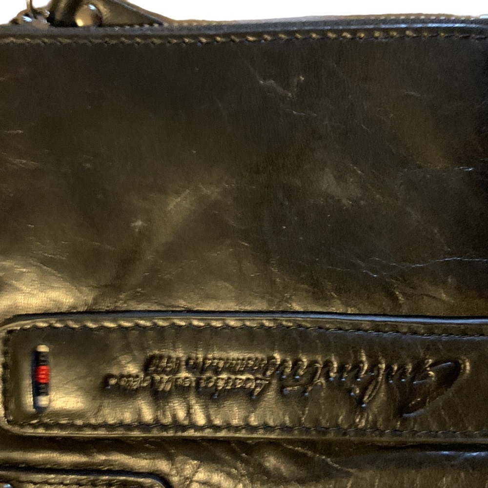 Leather Wallet, NWOT, black with zippers, mens